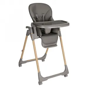 Детский стульчик для кормления Kikkaboo Olive, серебряный