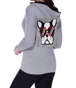 Кардиган с капюшоном Puppy Love в сером/мульти ANGEL