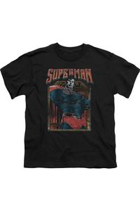 Футболка с принтом "Супермен" для детей Gildan, черный