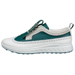 Ecco Женские низкие гольф-ботинки Twisted Ivy устойчивые к истиранию белый зеленый