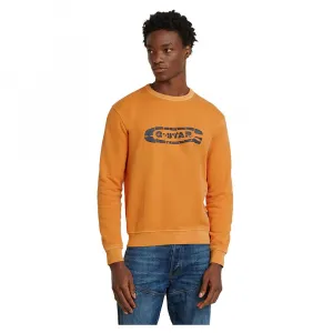 Толстовка G-Star Destroyed G Logo Washed, оранжевый