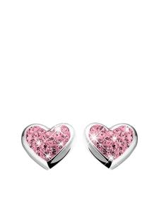 Lucardi Серьги в форме сердца из серебра 925 пробы