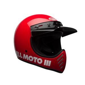 Полнолицевой шлем без сертификации из композитного волокна для мотоциклетных поездок BELL, красный