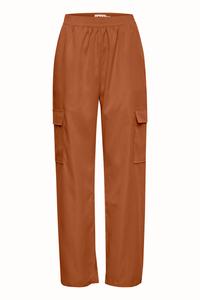 Широкие брюки ICHI Kecia, Cognac