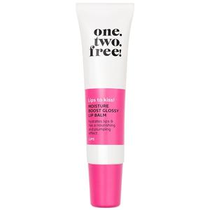 Бальзам для губ moisture boost glossy lip balm Onetwofree, 04 rising red, вес 13 гр.