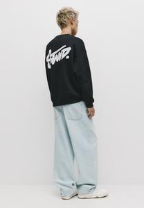 Толстовка PULL&BEAR ROUND NECK STWD, Black