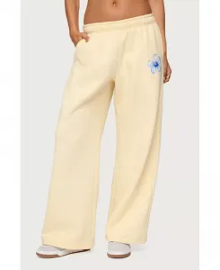 Женские спортивные брюки Tropical Bloom Edikted, желтый