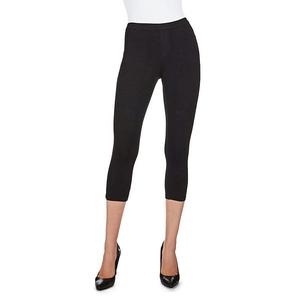 Лосины Liscia french terry cotton capri Memoi, Black