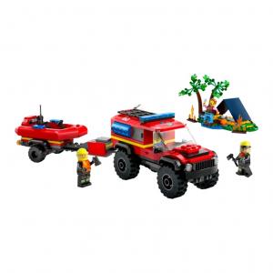 Конструктор City Collection 4x4 пожарная машина и спасательный плот 301 деталь 60412 LEGO