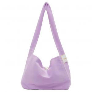 WE11DONE Хлопковая и холщовая сумка через плечо унисекс фиолетовая