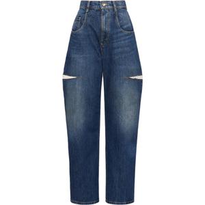 Джинсы с вырезом Maison Margiela, синий