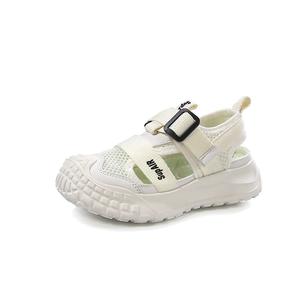 Детские сандалии с низким верхом, нескользящие, износостойкие, дышащие SHIBU, бежевый