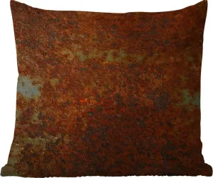 Подушка для улицы - ржавчина - винтаж - сталь - 40x40 см - водонепроницаемая - подушка для отдыха - подголовник - внутренняя отделка - обивка с изображением MuchoWow
