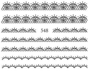 Водные наклейки для ногтей - №548, Raisin