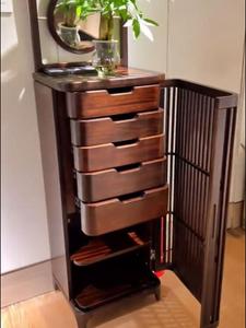 Yu Senyi Комод 45х40х160 см для гостиной из массива ясеня в современном китайском стиле, 5 ящиков