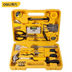 Бытовой многофункциональный набор инструментов Deli, набор из 38 предметов, бытовой комплексный набор инструментов для ремонта, аварийный набор DL1038J