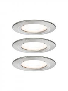Базовый комплект встраиваемых светодиодных светильников Nova, жесткий корпус  Paulmann