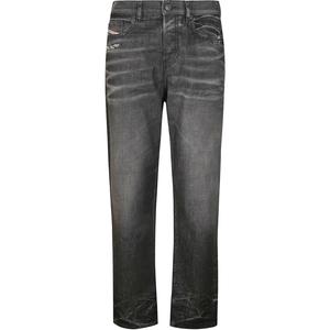 D Viker потертые джинсы с эффектом выцветания DIESEL, черный