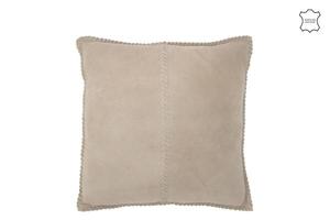 Подушка J-LINE Mushroom Grove, 45x45x45 см, серый