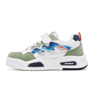 Детские скейтерские кроссовки Kids WARRIOR, бежевый/зеленый