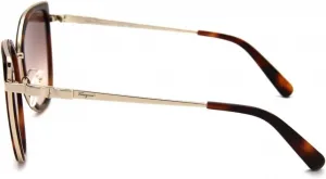 Солнцезащитные очки FERRAGAMO SF 293 S 723, золотистый/черепаховый цвет Salvatore Ferragamo