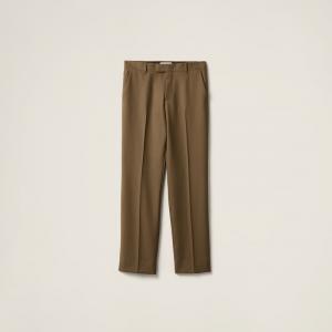 Габардиновые брюки Miu Miu, коричневый