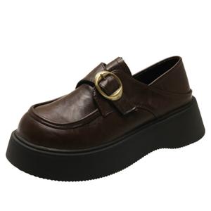 NX DOUGHNUT Коричневые лоферы женские, цвет Brown