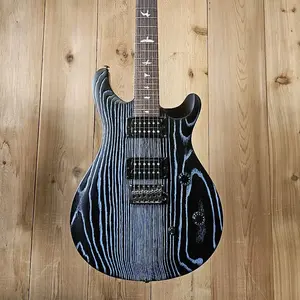 PRS SE Swamp Ash CE 24, пескоструйная обработка 2024 - пескоструйный синий