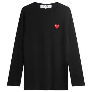 Свитер с красной эмблемой U, вязаный Comme Des Garçons Play, черный