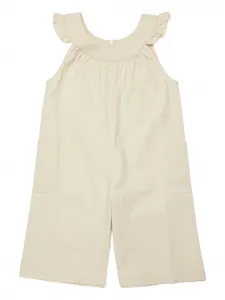 Спортивные брюки с оборками Marni Kids, бежевый