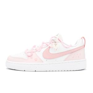 Nike Court Borough Kitten Gummies кеды для скейтборда с амортизацией, износостойкие, низкие, розовые, детские
