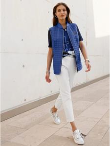 WITT WEIDEN Стеганый жилет королевского синего цвета