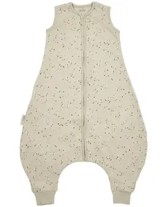 Зимняя детская пижама без рукавов в рубчик Meyco, цвет Crudo