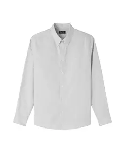 Полосатая рубашка Оксфорд, серая A.P.C., серый