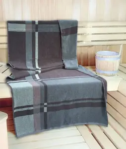 Полотенце для сауны KiNZLER "Wellness, Sauna - 90/200 см", (1 шт.), легкое качество, различные дизайны, также в комплекте из 2 шт 90х200 см (1 шт.), цвет Salbei