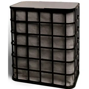 Корзина для белья Möve, ШxГxВ: 51x32x59 см, с крышкой, из бамбука, серый