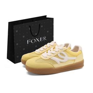 FOXER Женские противоскользящие износостойкие низкие кеды Casual - желтые, цвет Yellow