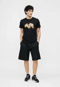 Футболка унисекс с принтом «барочная волна» Versace Jeans Couture, Black/Gold-Coloured