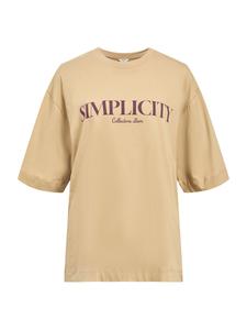 Рубашка OBJECT OBJELISE, темно-бежевый