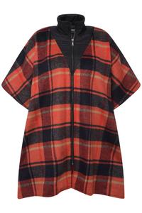 Ulla Popken Кейп в ярко-красном цвете