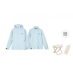 Водонепроницаемая, ветрозащитная, с защитой от ультрафиолета, водоотталкивающая, устойчивая к истиранию, ветровка Thermal Unisex Skechers, синий