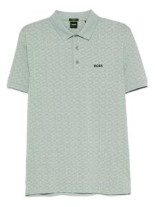 Рубашка поло с логотипом BOSS, зеленый