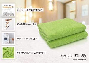 Банное полотенце набор из 2 шт  Zollner, светло-зеленый