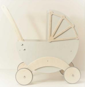 Деревянная кукольная коляска Majsternia Zabawek