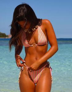 Купальник-бикини Kulani Kinis Sunshine Sorbet с завязками по бокам, разноцветный