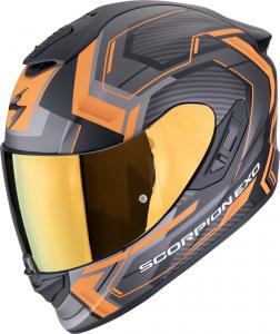 Шлем Scorpion exo-1400 evo ii air linart, Black Matt/Orange
