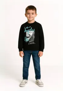 Свитшот с графическим принтом и круглым вырезом Minoti, Black