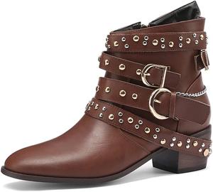 Женские западные ботинки MRKEWUNEY, 69 Brown
