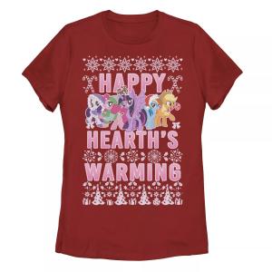 Детская согревающая футболка с рисунком My Little Pony Christmas Happy Hearth's Licensed Character