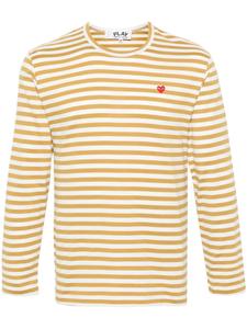 Полосатая толстовка свободного кроя Comme Des Garçons Play, нейтральный